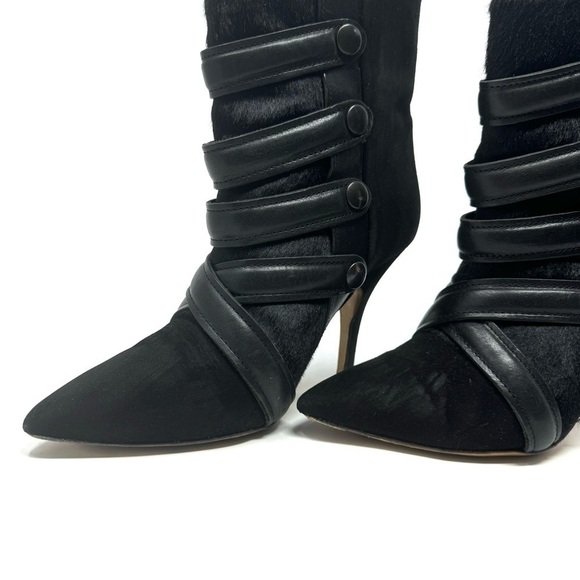 Isabel Marant Taylor Buckle Boots – Black Suede & Leather, Size 7 | 37 - Picture 9 of 13